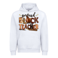 White proud black teacher Urban Hoodie - Zillion Design Studio