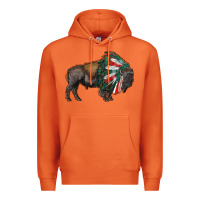 Carrot mexican bison with indian headdress Premium Hoodie - RanaPortraitStore