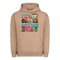 Pigment Burro i'm holding a cup of coffee so yeah i'm pretty bus Urban Hoodie - Zillion Design Studio