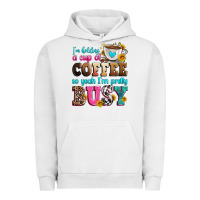 Pigment Lunar Rock i'm holding a cup of coffee so yeah i'm pretty bus Urban Hoodie - Zillion Design Studio