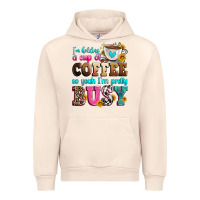 Sandshell i'm holding a cup of coffee so yeah i'm pretty bus Urban Hoodie - Zillion Design Studio