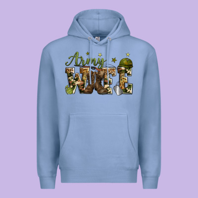 Army Wife Premium Hoodie Designed By Zillion Design Studio