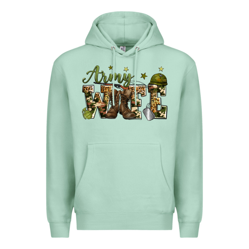 Army Wife Premium Hoodie by Zillion Design Studio | Teevron
