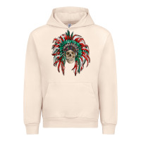 Sandshell mexican flag indian headdress with  skull Urban Hoodie - RanaPortraitStore