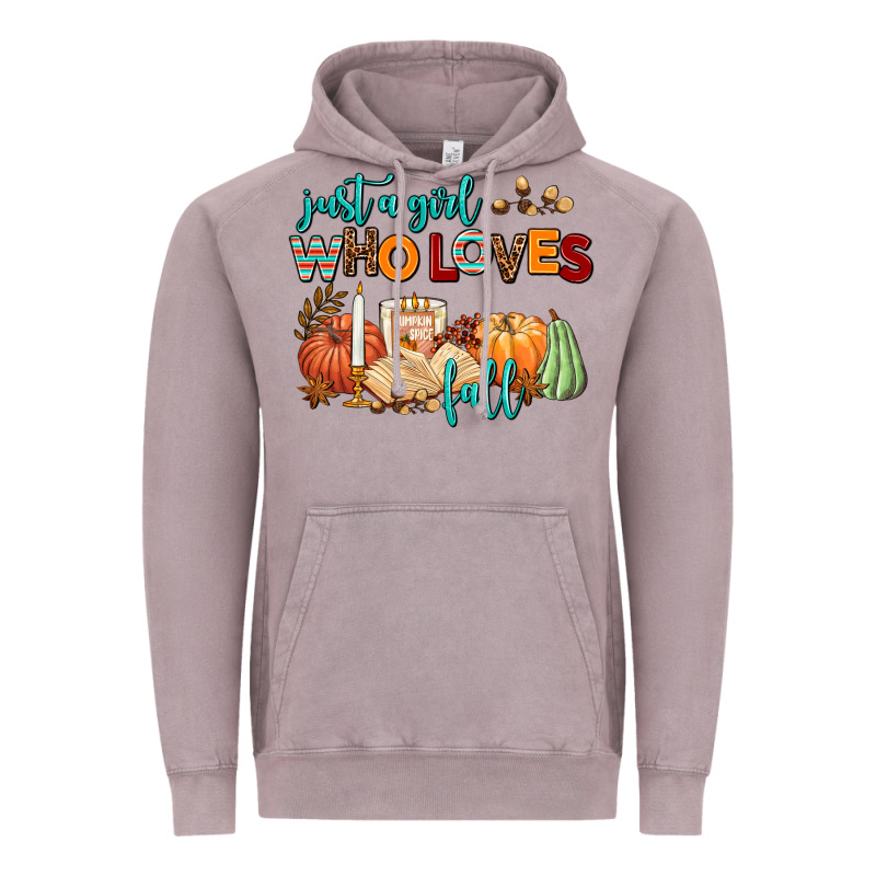 Just A Girl Who Loves Fall Vintage Hoodie by AdoDesignShop | Teevron
