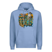 Colony Blue small town proud Premium Hoodie - Zillion Design Studio