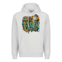 Dove Grey small town proud Premium Hoodie - Zillion Design Studio