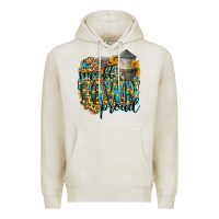 Oatmeal Heather small town proud Premium Hoodie - Zillion Design Studio