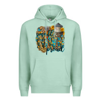 Seafoam small town proud Premium Hoodie - Zillion Design Studio
