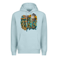 Blue Mist small town proud Premium Hoodie - Zillion Design Studio