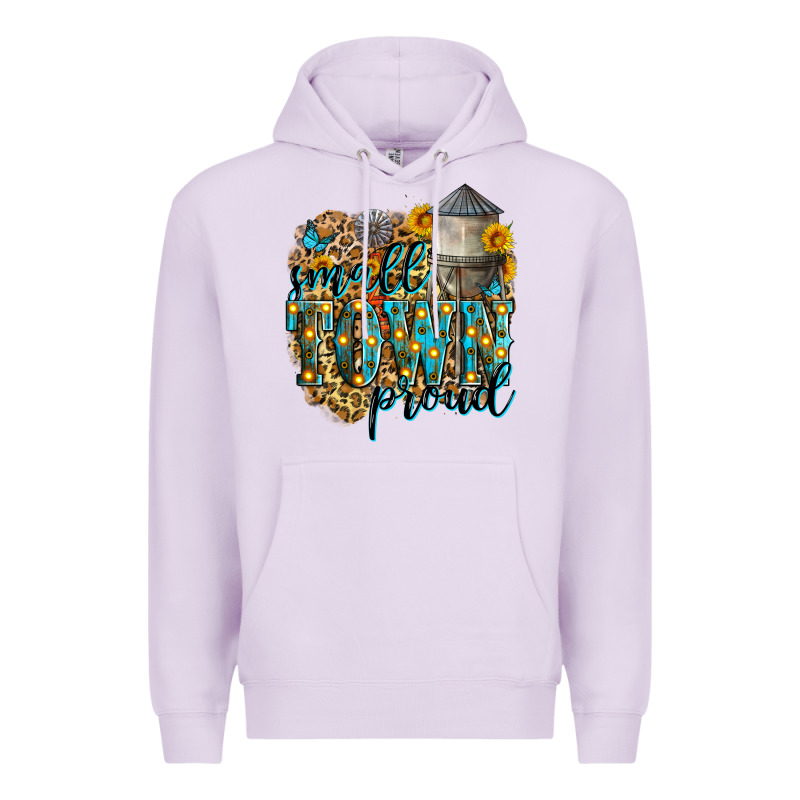 Small Town Proud Premium Hoodie by Zillion Design Studio | Teevron