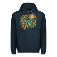 Navy small town proud Premium Hoodie - Zillion Design Studio