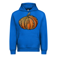 Cobalt leopard pumpkin Urban Hoodie - RanaPortraitStore