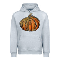 Heather Grey leopard pumpkin Urban Hoodie - RanaPortraitStore