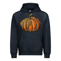 Navy leopard pumpkin Urban Hoodie - RanaPortraitStore