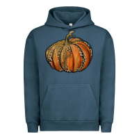 Pigment Midnight Navy leopard pumpkin Urban Hoodie - RanaPortraitStore