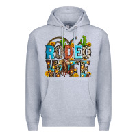 Heather Grey rodeo wife Premium Hoodie - Zillion Design Studio