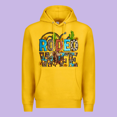 Rodeo Wife Premium Hoodie Designed By Zillion Design Studio