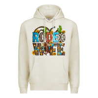 Oatmeal Heather rodeo wife Premium Hoodie - Zillion Design Studio
