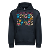Navy i see no good reason to act my age Urban Hoodie - Zillion Design Studio