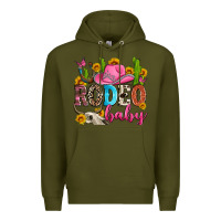 Army Green rodeo baby Premium Hoodie - Zillion Design Studio