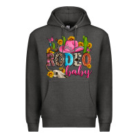 Charcoal Heather rodeo baby Premium Hoodie - Zillion Design Studio
