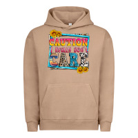 Pigment Burro caution i really don't care Urban Hoodie - Zillion Design Studio