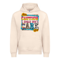 Sandshell caution i really don't care Urban Hoodie - Zillion Design Studio