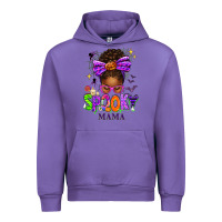 Tulip Halloween Afro Messy Bun Spooky Mama Urban Hoodie - texasbilliewilder