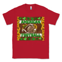 Red american football with sunflower tumbler Classic Tee - BundleAndBundleShop