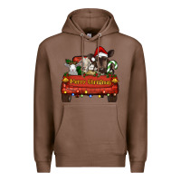 Chestnut merry christmas truck animals Premium Hoodie - RanaPortraitStore