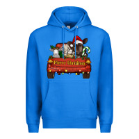 True Royal merry christmas truck animals Premium Hoodie - RanaPortraitStore