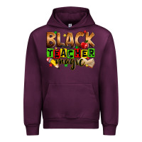 Mauve Wine black teacher magic Urban Hoodie - Zillion Design Studio