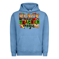 Pigment Pebble Blue black teacher magic Urban Hoodie - Zillion Design Studio