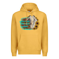 Mustard just a girl who loves goats Premium Hoodie - RanaPortraitStore