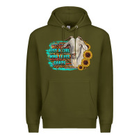 Army Green just a girl who loves goats Premium Hoodie - RanaPortraitStore