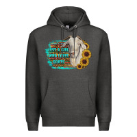 Charcoal Heather just a girl who loves goats Premium Hoodie - RanaPortraitStore