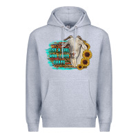 Heather Grey just a girl who loves goats Premium Hoodie - RanaPortraitStore