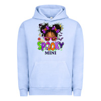 Pigment Grape Ice Spooky Mini Halloween Messy Bun Urban Hoodie - texasbilliewilder