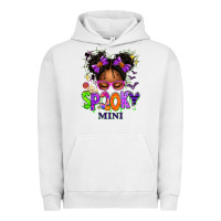 Pigment Lunar Rock Spooky Mini Halloween Messy Bun Urban Hoodie - texasbilliewilder
