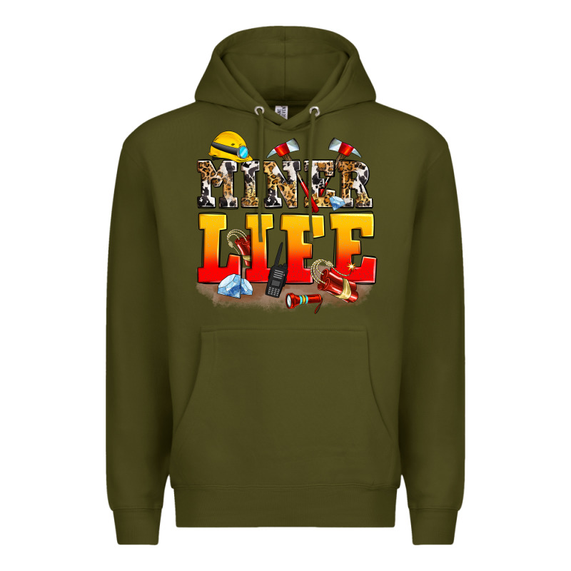 Miner Life Premium Hoodie by Zillion Design Studio | Teevron