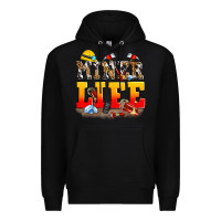 Black miner life Premium Hoodie - Zillion Design Studio
