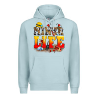 Blue Mist miner life Premium Hoodie - Zillion Design Studio