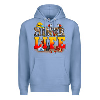 Colony Blue miner life Premium Hoodie - Zillion Design Studio