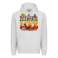 Dove Grey miner life Premium Hoodie - Zillion Design Studio
