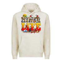 Oatmeal Heather miner life Premium Hoodie - Zillion Design Studio