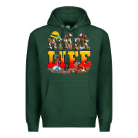 Sports Green miner life Premium Hoodie - Zillion Design Studio