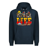Navy miner life Premium Hoodie - Zillion Design Studio