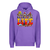 Purple miner life Premium Hoodie - Zillion Design Studio