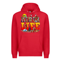 Red miner life Premium Hoodie - Zillion Design Studio